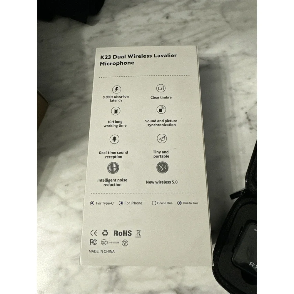 K23 Wireless‎ Lavalier Microphone 2.4G Dual Transmitter